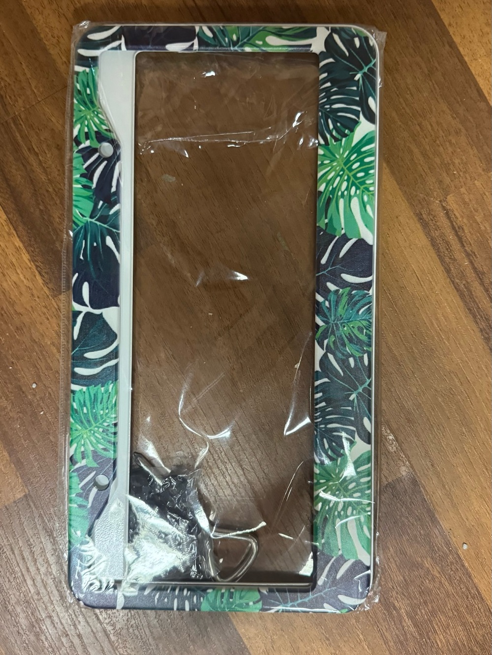 Tropical Leaf Decorative car license plate frame
